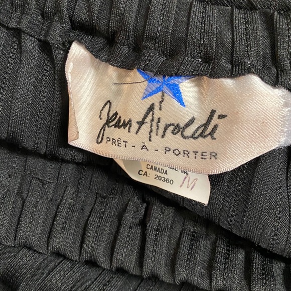 Vintage Jean Airoldi Stripe High Low Ruffl Skirt M - Picture 4 of 4